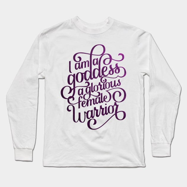 Pawnee Goddess Long Sleeve T-Shirt by polliadesign